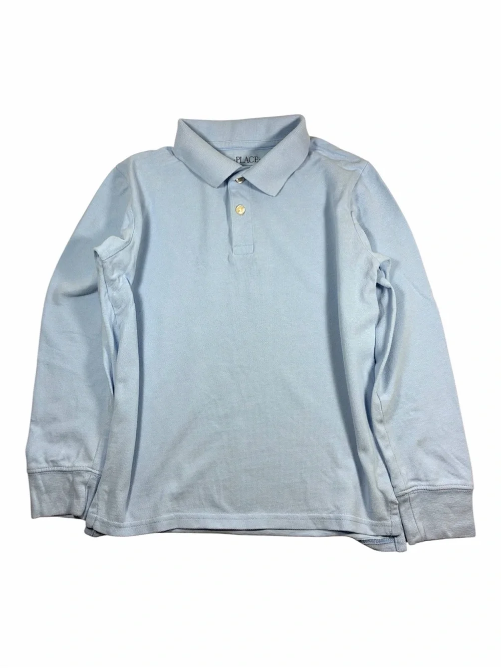 The Children's Place Baby Blue Long-Sleeve Polo, size 10/12